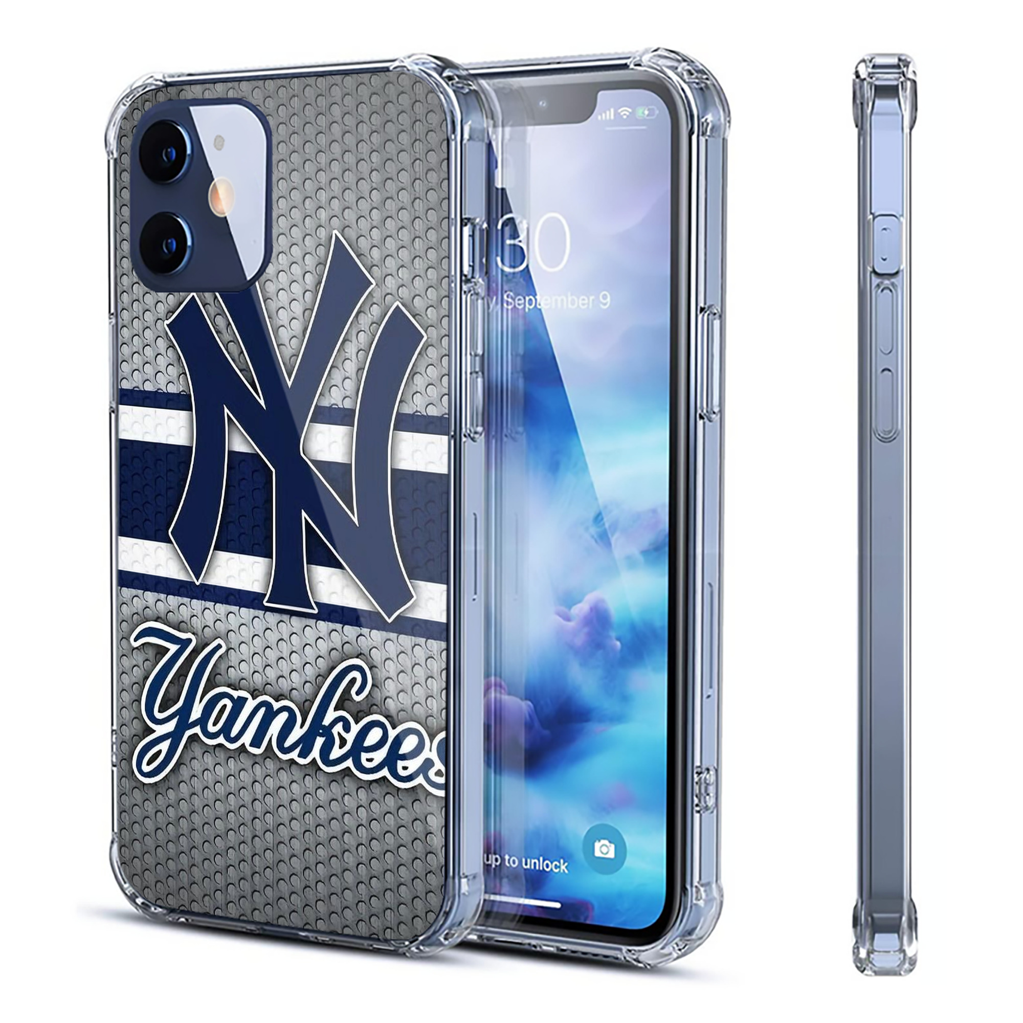 New York Yankees 311 Clear IPhone 12 Case – Soft TPU With UV Print – Enhanced Drop Protection, Precise Fit, Anti-Fingerprint, Customizable Design, Scratch-Resistant, Yellow-Resistant
